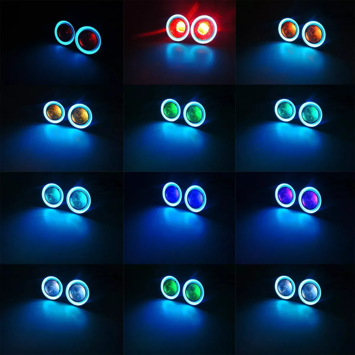 2PCS Projector COB LED Car Fog Light 3.0\