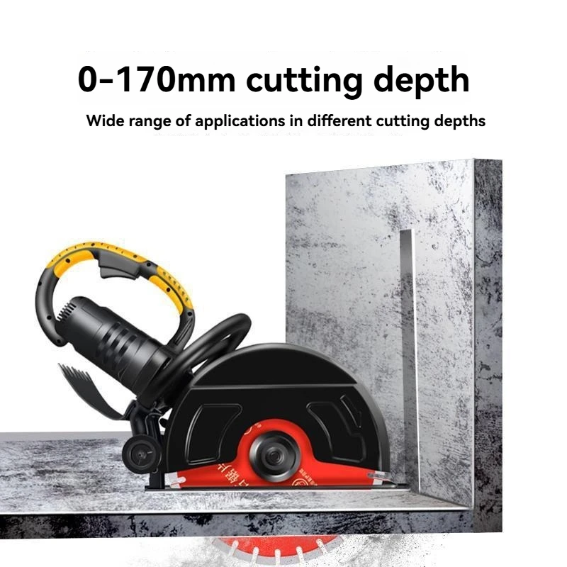 

Цельный резак для стен, мощный долбежный станок, бетон, стальной стержень, красная кирпичная стена, цемент, беспыльный станок для резки.