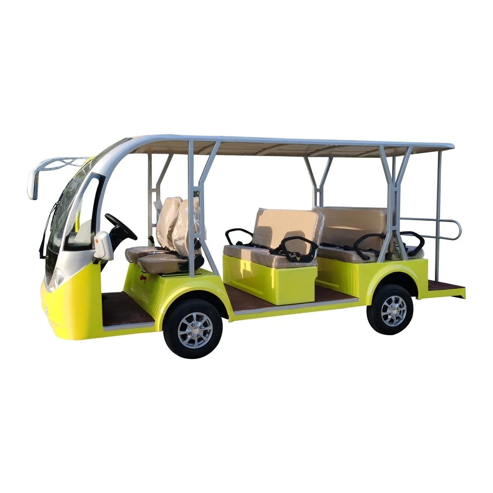 11 Seat Electric Sightseeing Bus CE Approved 72V Lithium Electric Tour Bus Electric sightseeing car  for Sale
