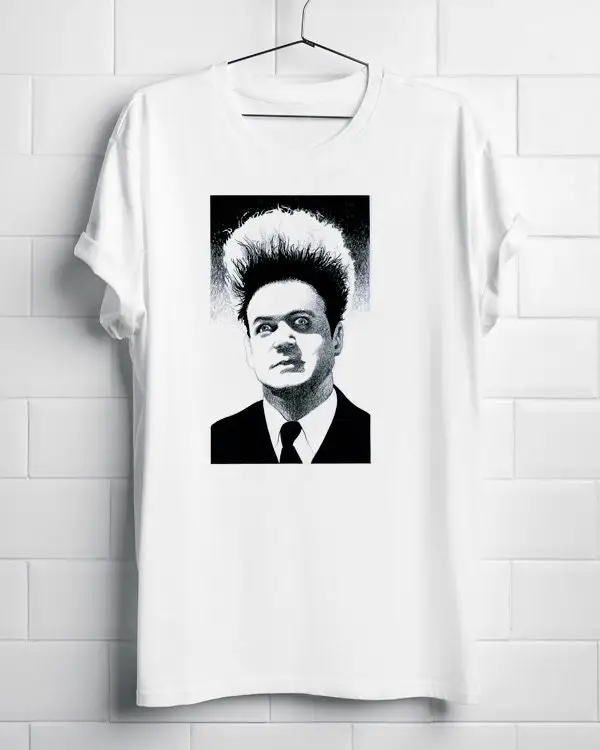 T Shirt Eraser Head Draft David Lynch UNISEX All Sizes White or Grey Illustration Original Fans