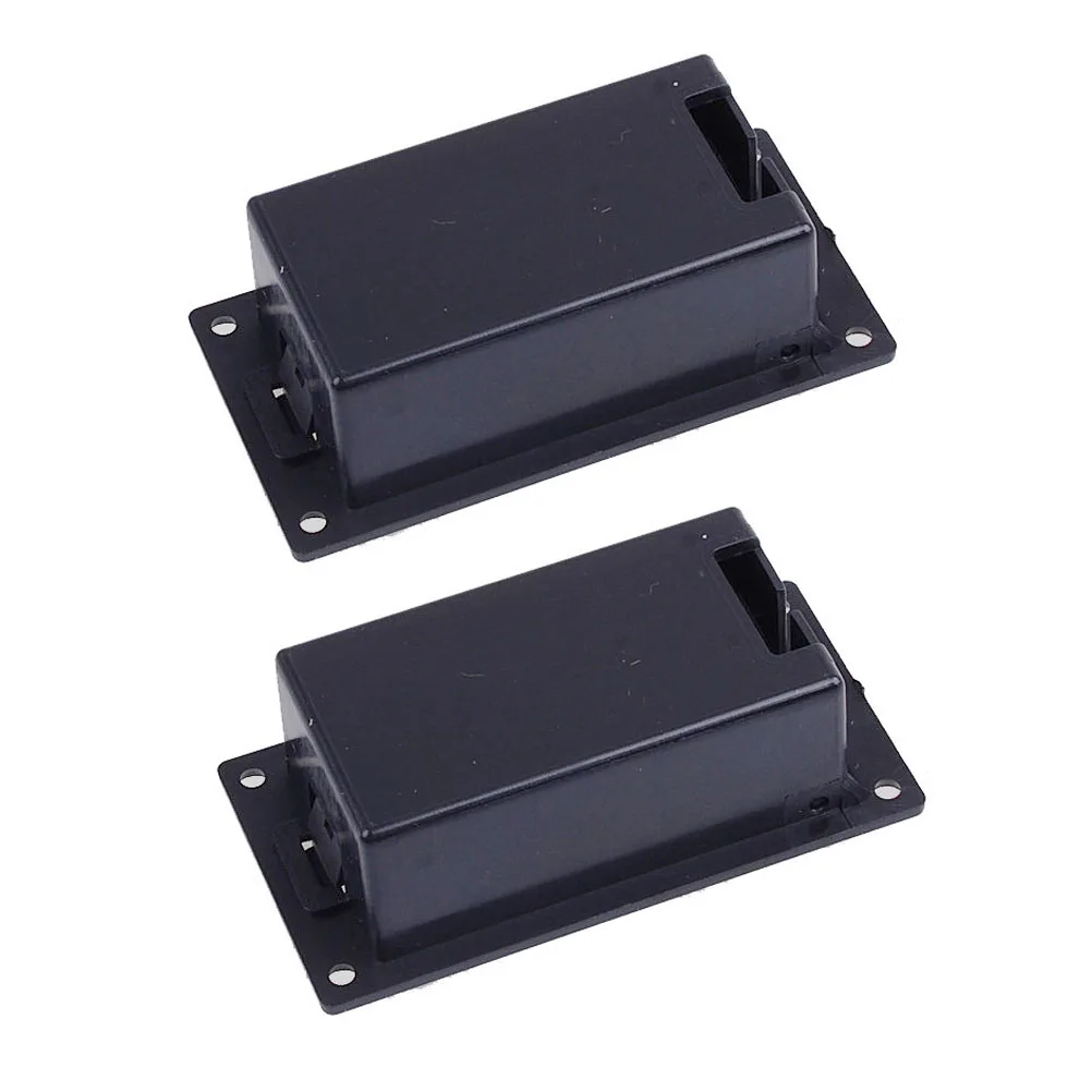 

2 Pcs Pickup Case Holder for Guitar Active Bass Compartment Synthetic Plastic