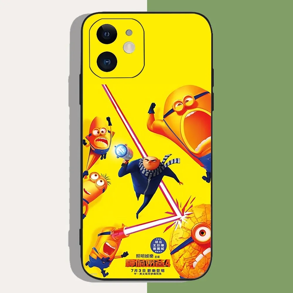 D-Despicable Me 4 M-Mnions Phone Case For Iphone 15 11 13 14 Pro Max 7 8 Plus X Xr Xs Max Se2020 12mini Cover Case