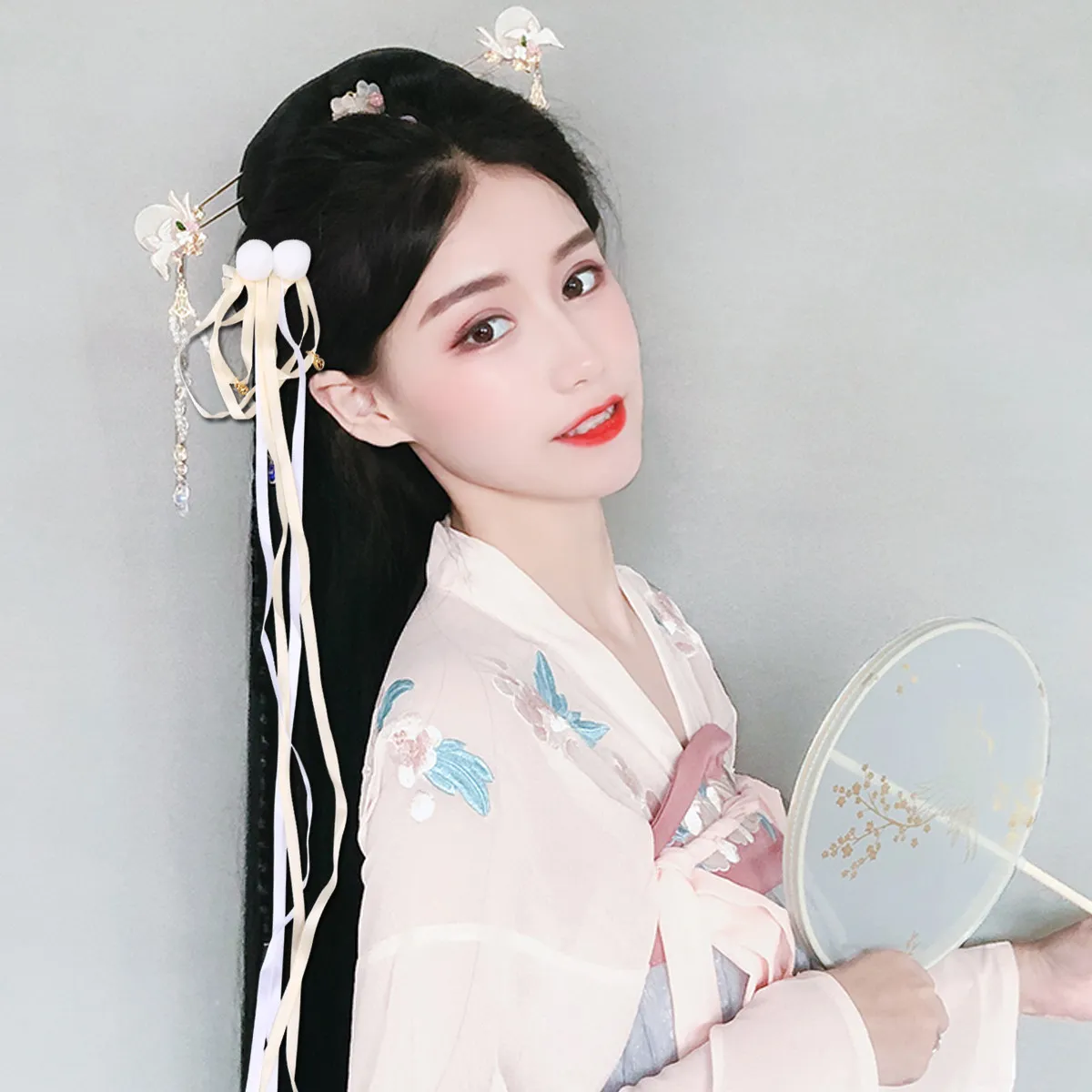 

1 Pair Hanfu Hair Clips Traditional Chinese Tassel Hairpin for Cosplay Party Wedding Daily Use Hairpin Hair Clips