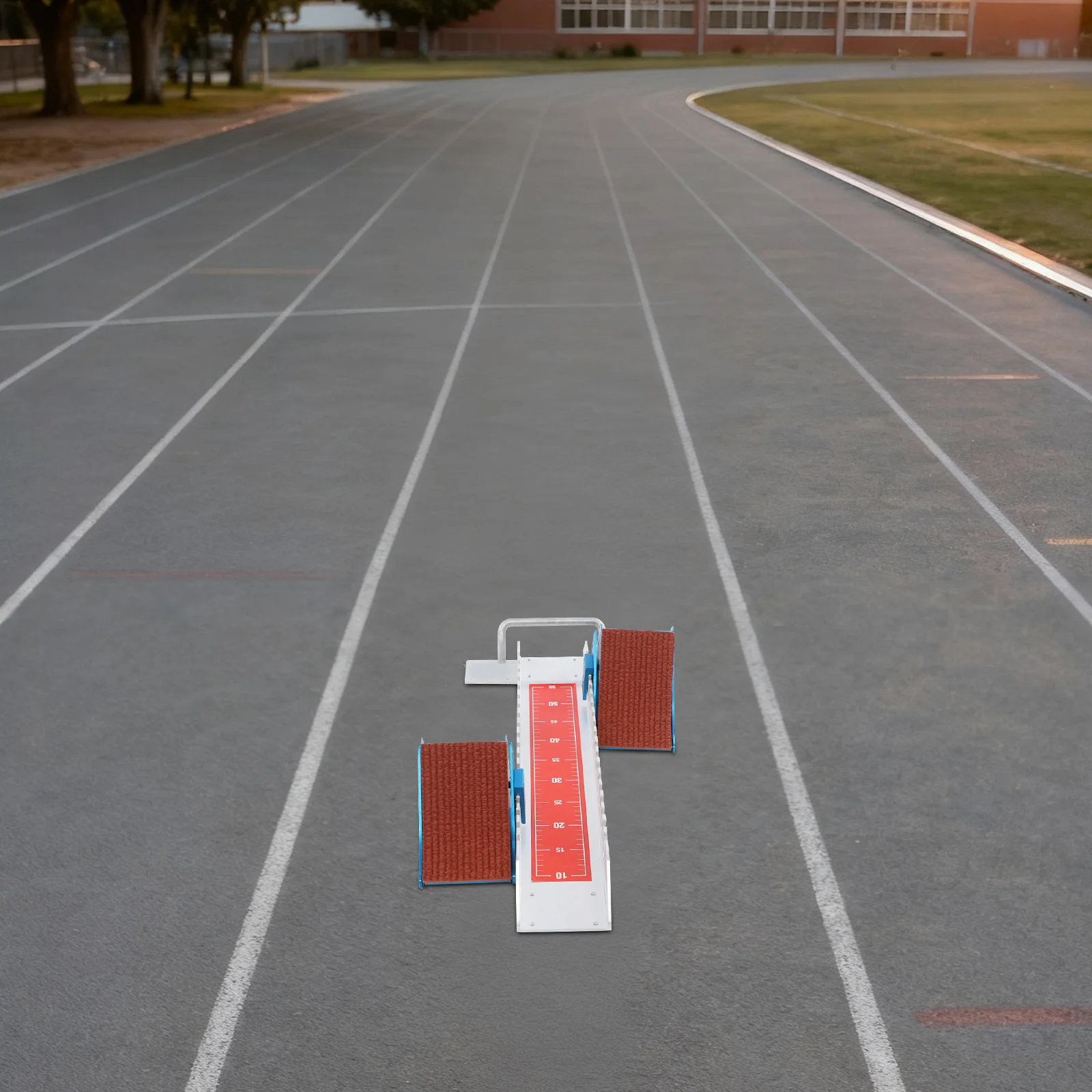 كتلة البداية، تعديل 6 زوايا، مسافة 0-50 سم، سبيكة ومطاط للتدريب على السبرينت على جميع المسارات للرياضيين والمدارس