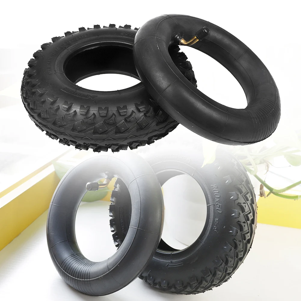 8 Inch 200*50 Electric Scooter Inner Tube And Off-Road Tyre Thicken Inflatable Tires For 8x2  Wheel Scooter Front Rear Tyre