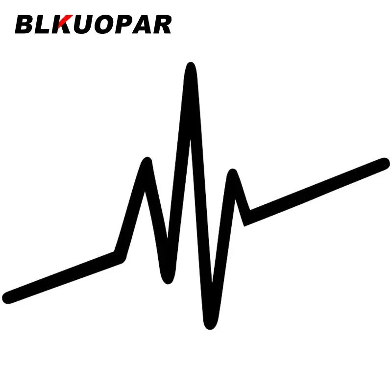 BLKUOPAR For Frequency Music Pulse Car Stickers Graffiti Vinyl Decal Waterproof Personality Occlusion Scratch Car Door Protector
