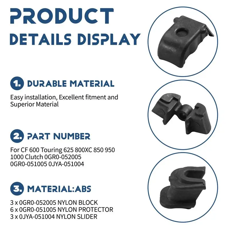 Nylon Protector Weight Slider Block Kit For 600 Touring 625 800XC 850 Clutch 0GR0-052005 0GR0-051005 0JYA-051004