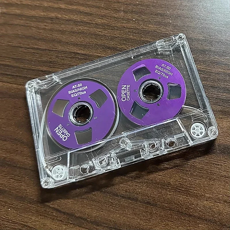 Reliable 50 Minutes Blank Cassette Tape Double Side Metal Tape Standard Empty Cassette Tape for Music Recording