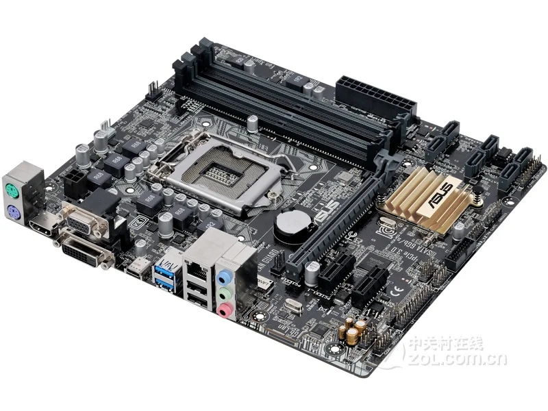 Imagem -05 - Asus-placa-mãe Original Intel Desktop Prime B150m-a B150 Ddr4 Lga 1151 i7 i5 i3 Usb 3.0 Sata3 Usado