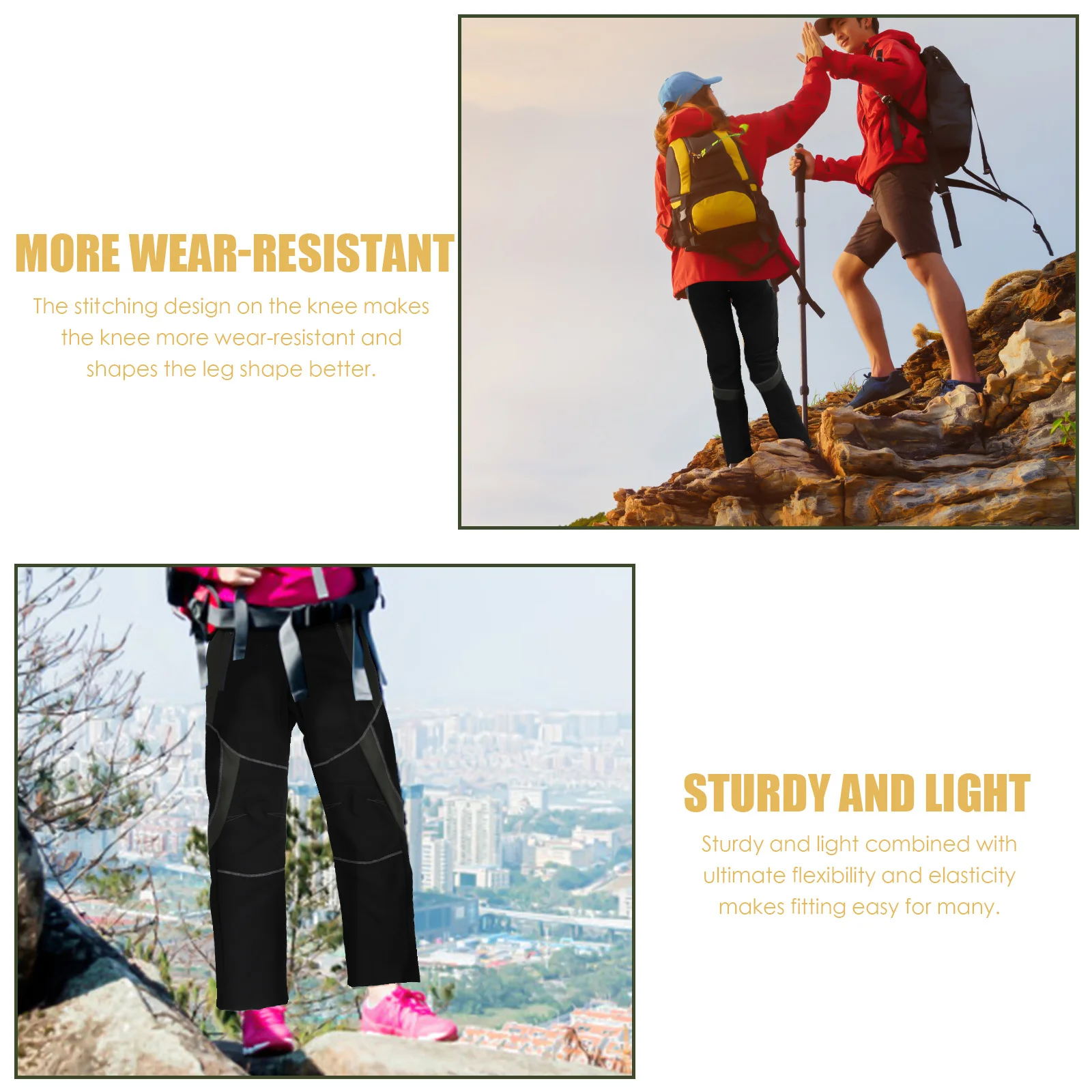 

Women Hiking Pants Elastic Stretchy Lightweight Breathable Summer Outdoor Long Hiking Pants with Pockets for Travel Camping