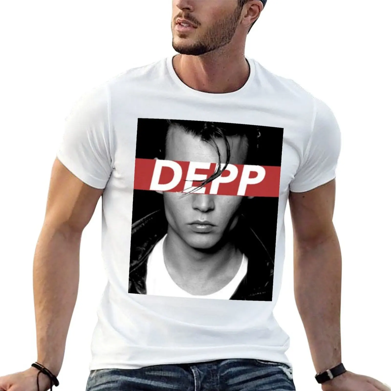 DEPP T-Shirt Short sleeve tee boys whites mens graphic t-shirts funny