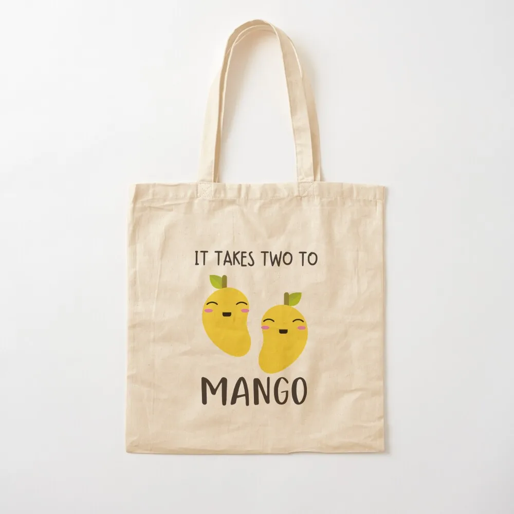 

It Takes Two To Mango Tote Bag tote bag women Portable shopping bag shoping Canvas Tote