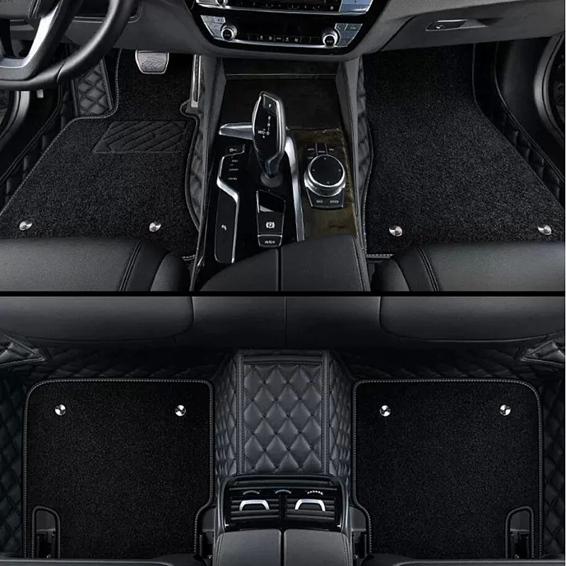 Custom special car floor mats for Porsche 911 991 4 seats Top Quality Rugs Durable waterproof Double Layers Carpets for 911 2015