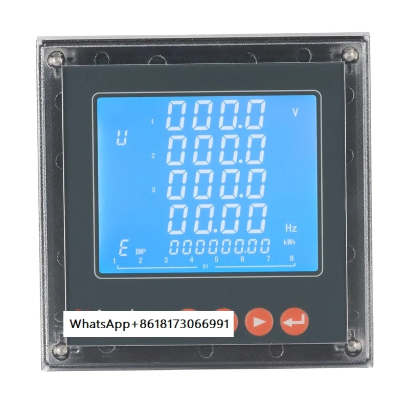 ACR220E Embedded Power Meter Multifunctional Panel Meter Three-phase Four-wire with Communication