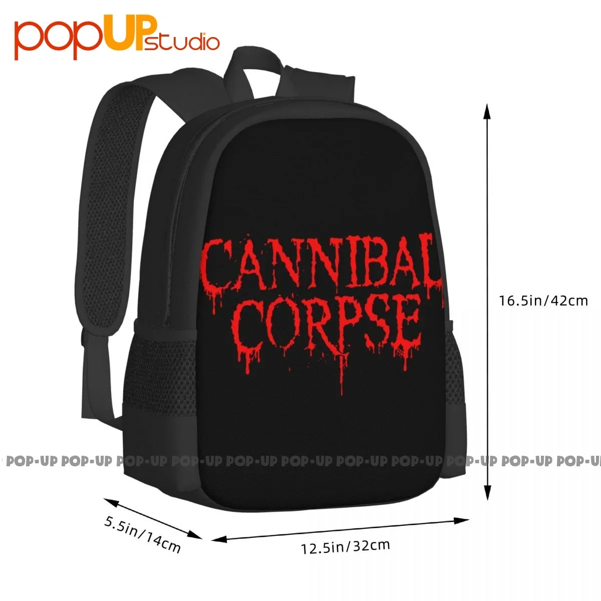 Cannibal Leiche Logo Rucksack große Kapazität Vintage Schuh tasche 3D-Druck Schule Sporttasche