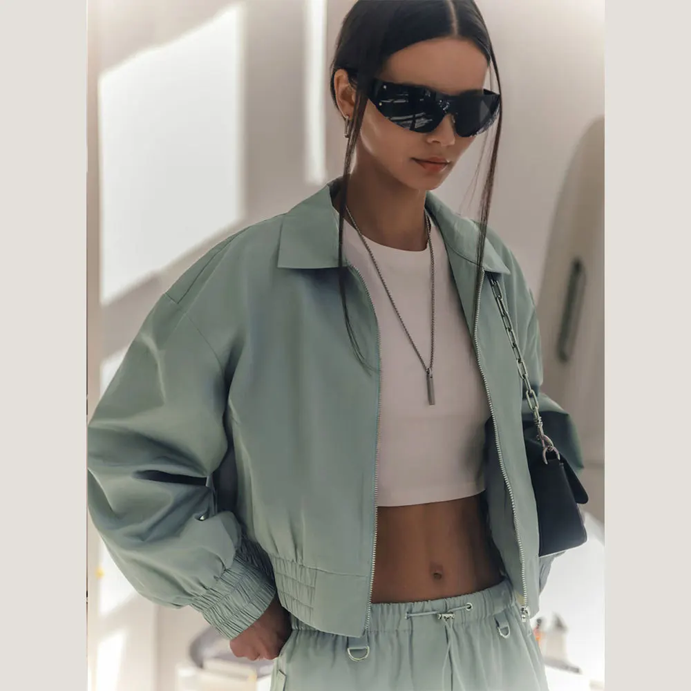 

Short Jacket Coat 2025 Autumn and Winter New Street-style Personality Lapel Top Short Fitted