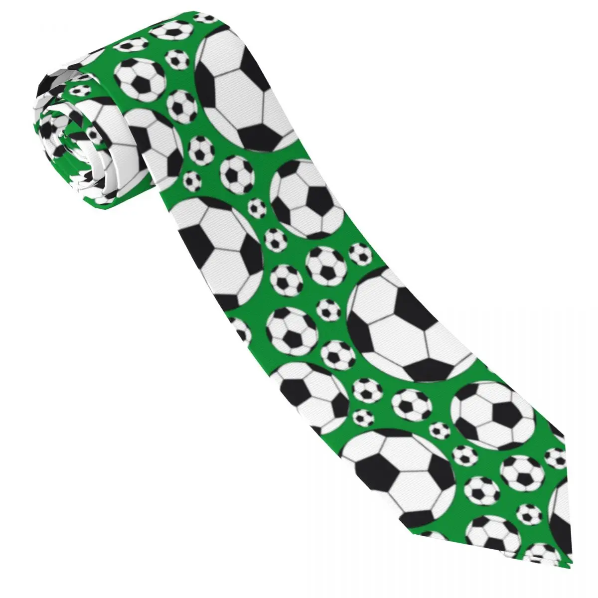 Classic Tie Men Neckties for Wedding Party Business Adult Neck Tie Casual Soccer Balls Sport Football Pattern Tie