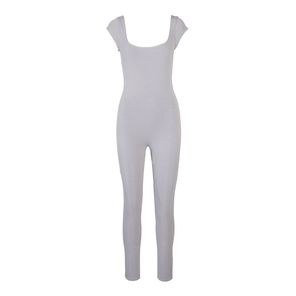 Yoga-jumpsuit uit één stuk, korte mouw, open rug, slim fit, sportoutfit, panty's, sneldrogend, heuplift, gym-fitnesskleding