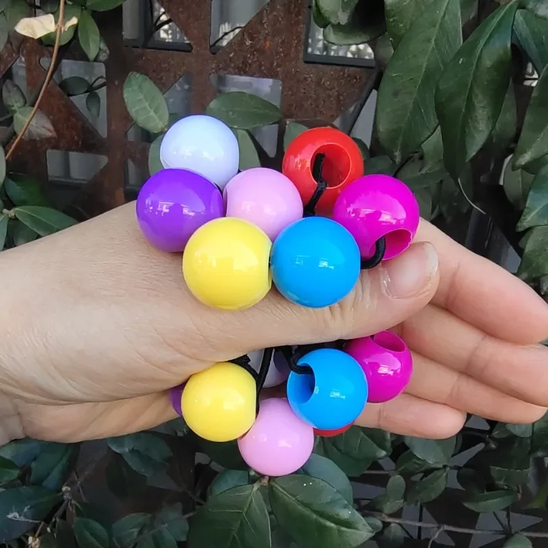 

36pcs/ 18.5mm Ball Bubble Hair Accessories for Baby Girls Assorted Elastic Ponytail Holders Hair Tie