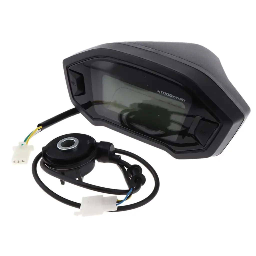 

Universal Motorcycle LCD Speedometer Digital Odometer Trip Meter Dashboard Gauge for Motorcycle Accessories