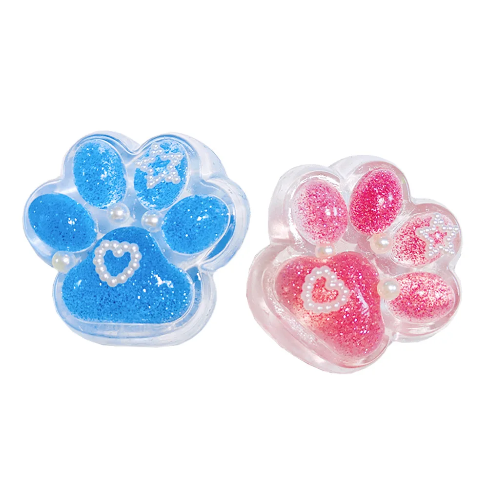 Creative Cat Paw Decompression Toys Gemstone Cat Paw Pinch Soft Vent Ball Squeeze Slow Rebound Stress Relief Artifacts Toy Gifts