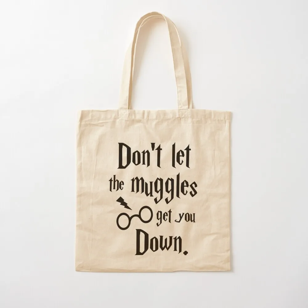 Don't Let The Muggles Get You Down Ceramic Picture Mug, White Tote Bag the tote bag Cloth bags Women's shopper bag