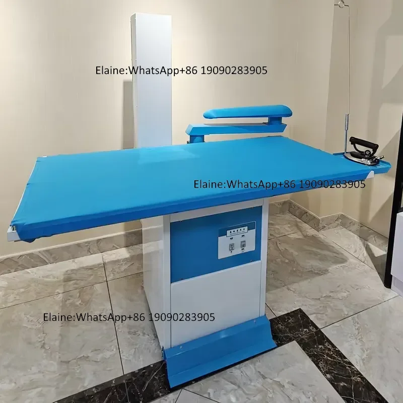 CP-B1 90 180cm Big Size Professional Industrial Clothes Vacuum Ironing Table with 750W Motor & Engine for Laundry