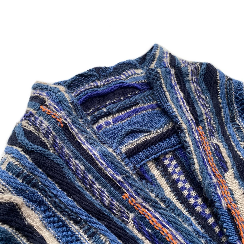 Vintage Graphic Knitted Sweater Kimono Cardigans Men Japan Style Streetwear Loose Casual Sweaters Coat Cityboy Knitwear Jacket