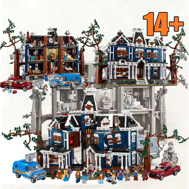 

НОВИНКА 2026: Конструктор MOC «Демогоргон» — Креативный набор для сборки виллы из научно-фантастического сериала, городская архитектура, 11370 деталей, развивающая игрушка для детей, подарок