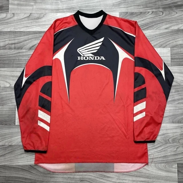 

Classic Honda Printed Long Sleeve Jersey for Outdoor Off-Road Motorcycle and Mountain Bike Downhill Extreme Sports