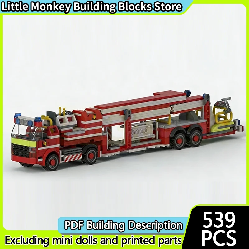 

Urban Rescue Vehicles Model MOC Building Bricks Fire Pumper Vehicle Modular Technology Children Holiday Gifts Assemble Toys Suit
