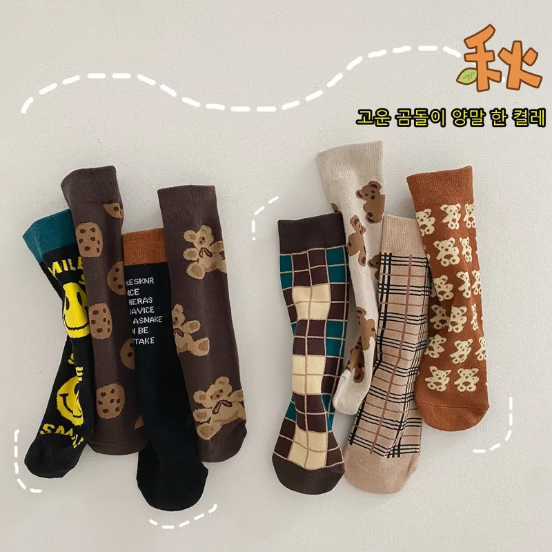 Boys And Girls Cotton Socks Casual Ribbed Knee High Baby Long Tube Socks Bootes Socks Children Leg Warmers Socken