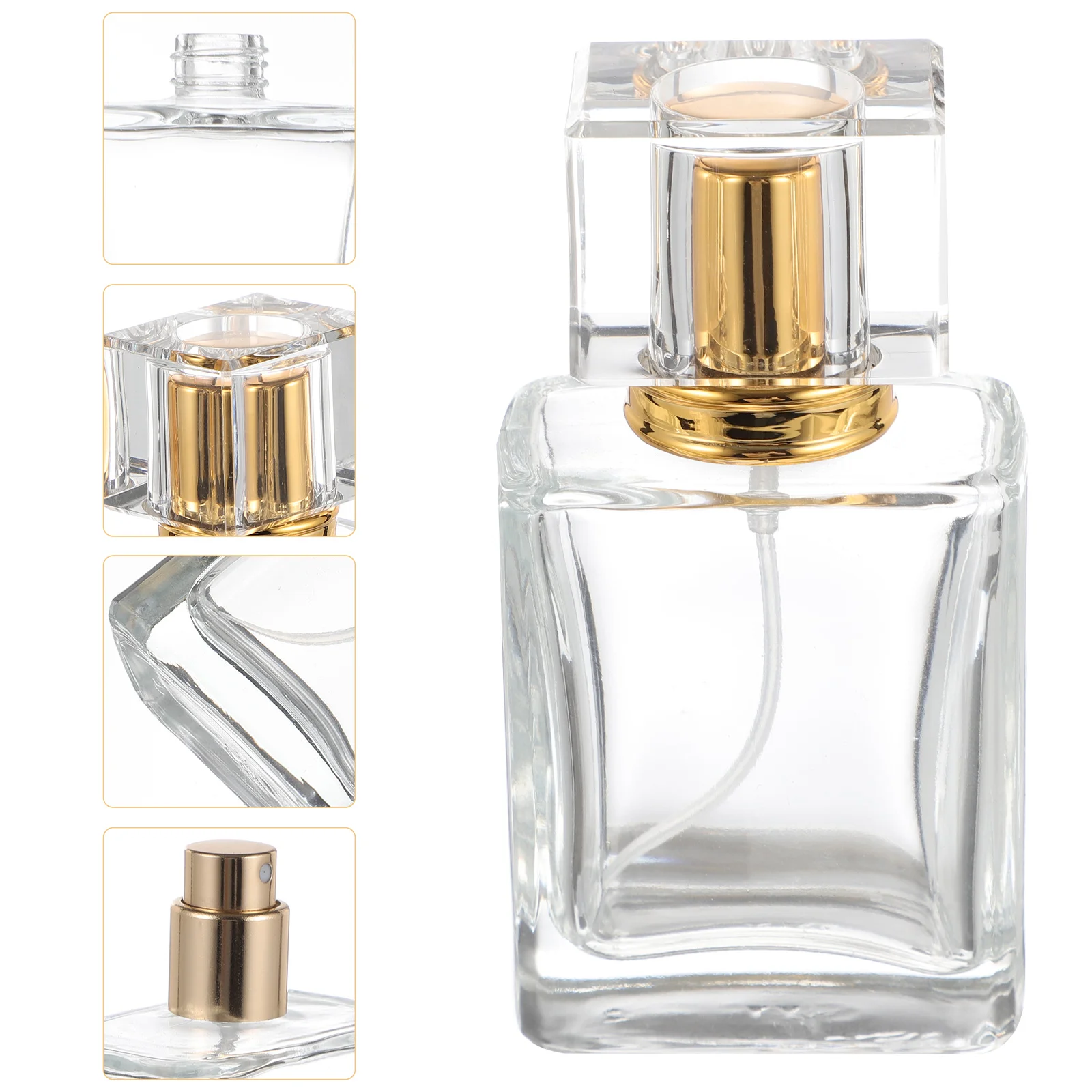 

50 Ml Perfume Spray Bottle Sprayer Travel Atomizer Bottles Mini Small Empty Glass