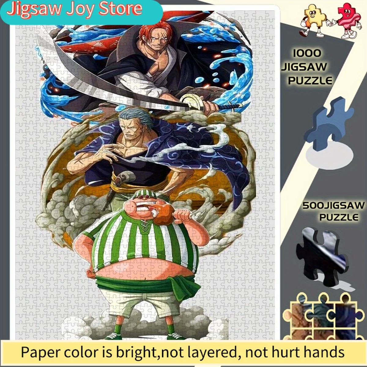 

Puzzle, Paper Puzzle, DIY Puzzle, Adult Puzzle, Large Puzzle, One Piece Red-Haired Shanks and the Three Calamities Illustratio