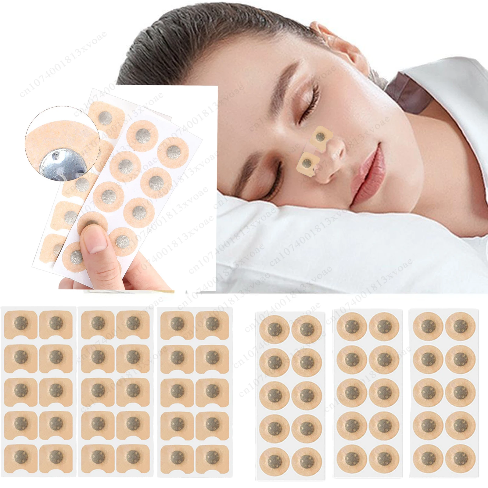 

30-120 шт. магнитных пластырей для носа с эффектом всасывания, улучшающих дыхание, качество сна и снижающих храп