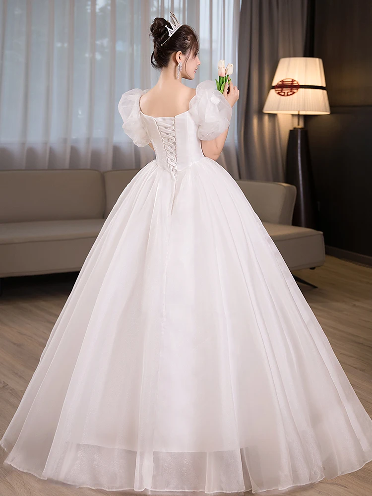 Wedding Dress New Bride Plus Size Wedding Dresses Ball Gowns Lace Up Dresses for women Vestidos De Novia