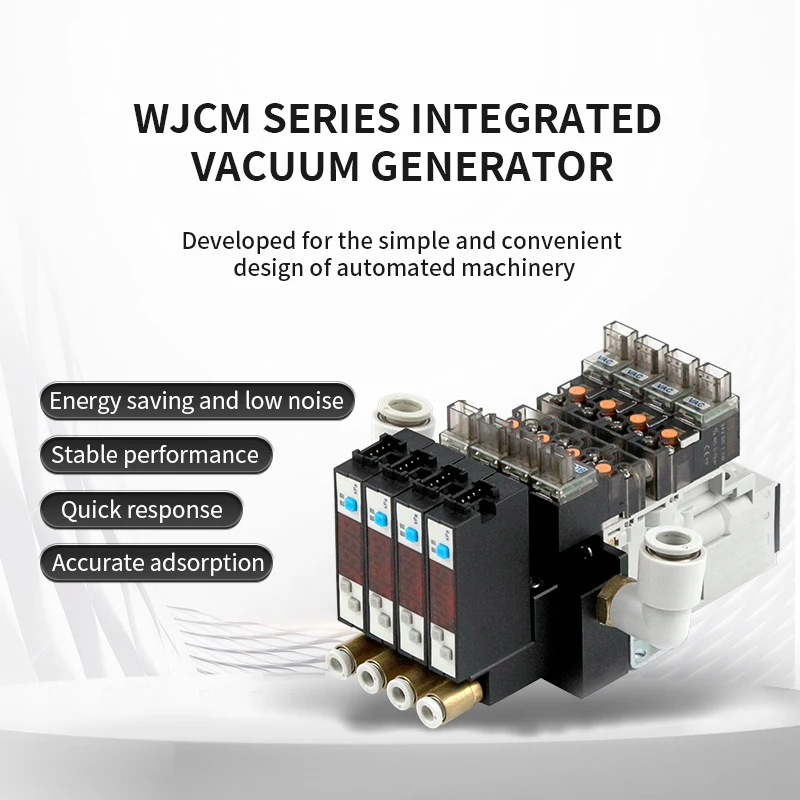 Wenjin Energy-saving Breaking Integrated Detection Lightweight Vacuum Generator Assembly CM85 Intelligent Solenoid Valve