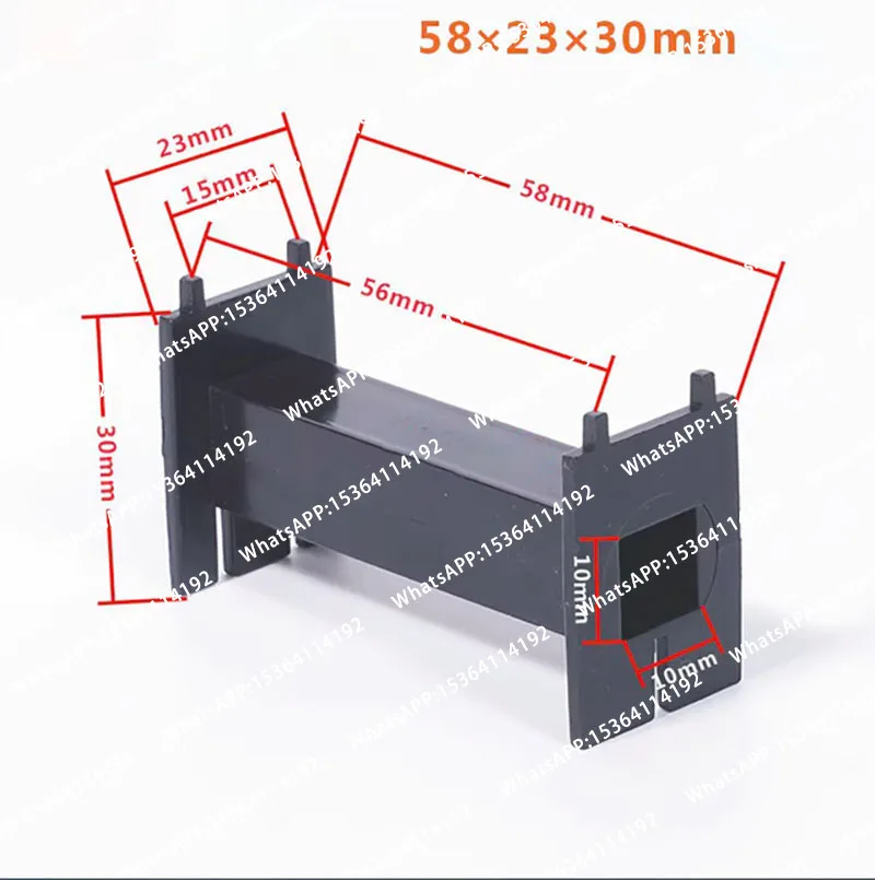 6pcs ABS Bobbin Wire Coil Former FR DIY Speaker Crossover Inductor Amplifier Transformer Frequency Divi With Silicon Steel Sheet