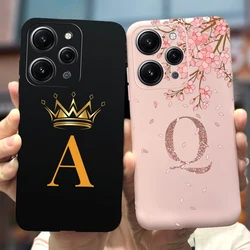 For Xiaomi Redmi 12 Case Cute Couple Letters Cover Shockproof Phone Case For Xiaomi Redmi 12 Redmi12 Back Cover Soft Fundas Capa