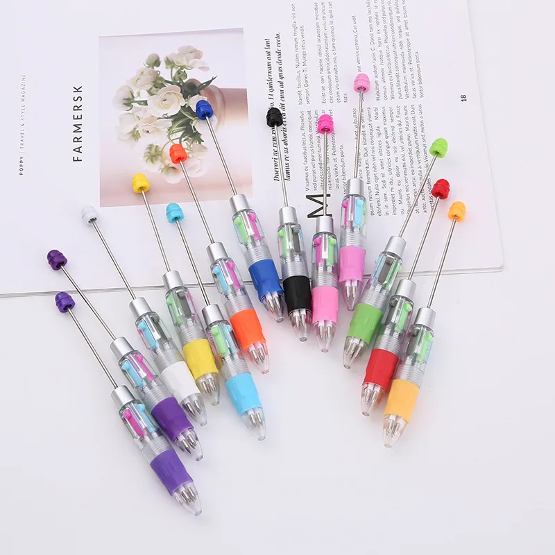 10/20/40/50/100 قطعة DIY بها بنفسك الإبداعية الكرتون أربعة ألوان حبة القلم موضة قلم حبر جاف مكتب طالب القرطاسية بقعة بالجملة #4