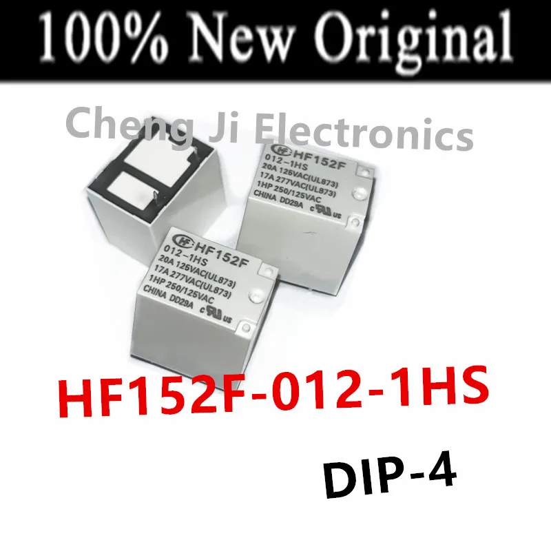 10 Teile/los HF152F-005-1HS, HF152F-012-1HS, HF152F-024-1HS DIP-4 Neue high-power relais HF152F/005-1HS, HF152F/012-1HS