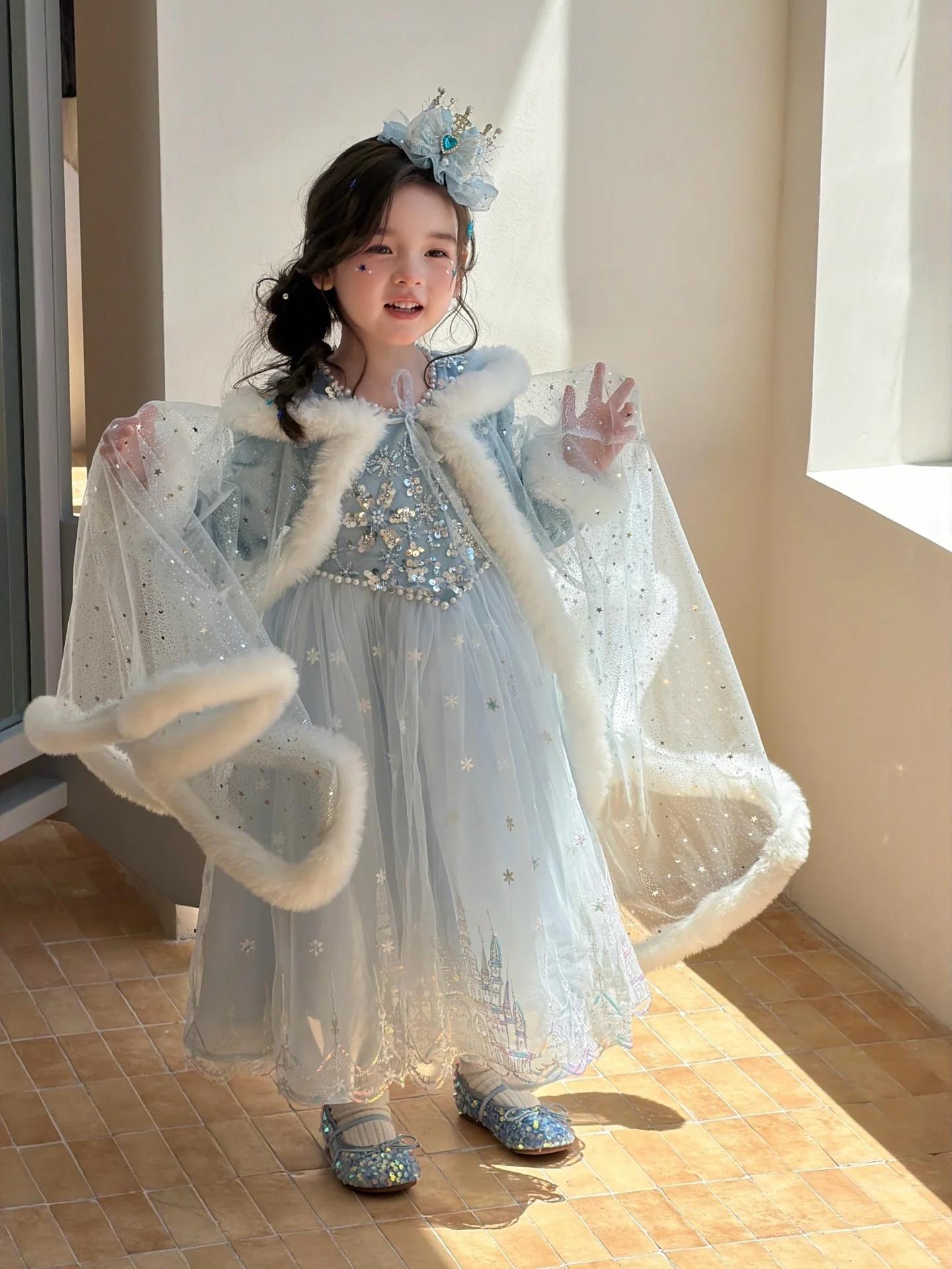 robe-a-manches-longues-style-princesse-pour-filles-cadeau-d'anniversaire-blanche-neige-robe-de-conte-de-fees-de-luxe-leger-vetements-pour-enfants-taille-s-pour-enfants