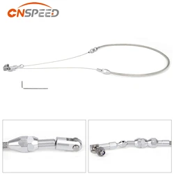 CNSPEED 24 Kit cavo Gas acceleratore da 36 pollici intrecciato in acciaio inossidabile per motore 97-07 Chevrolet/Chevy LS1 4.8L 5.3L 5.7L 6.0L