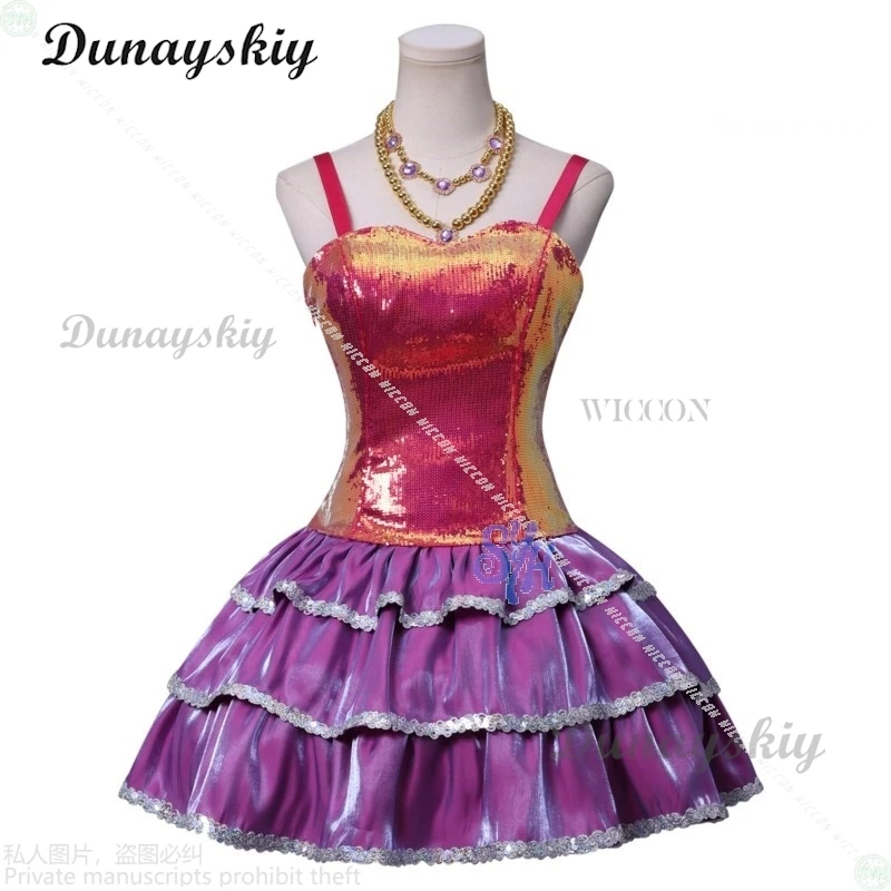 Jirai Kei الفتيات لوليتا هالوين كوس أنيمي حلم فيلم Houseeee تأثيري موضة الساخن الوردي البسيطة حبال علوية تألق Y2K كعكة فستان