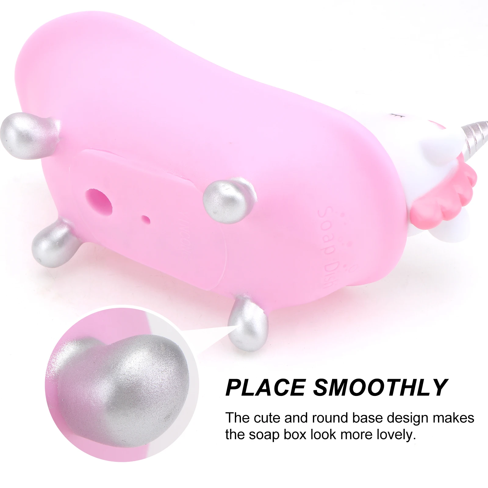 

1pc Unicorn Box Cartoon Animal Bathtub Design Drain Soap Tray Summer Household Storage Container Bathroom Soap Holder