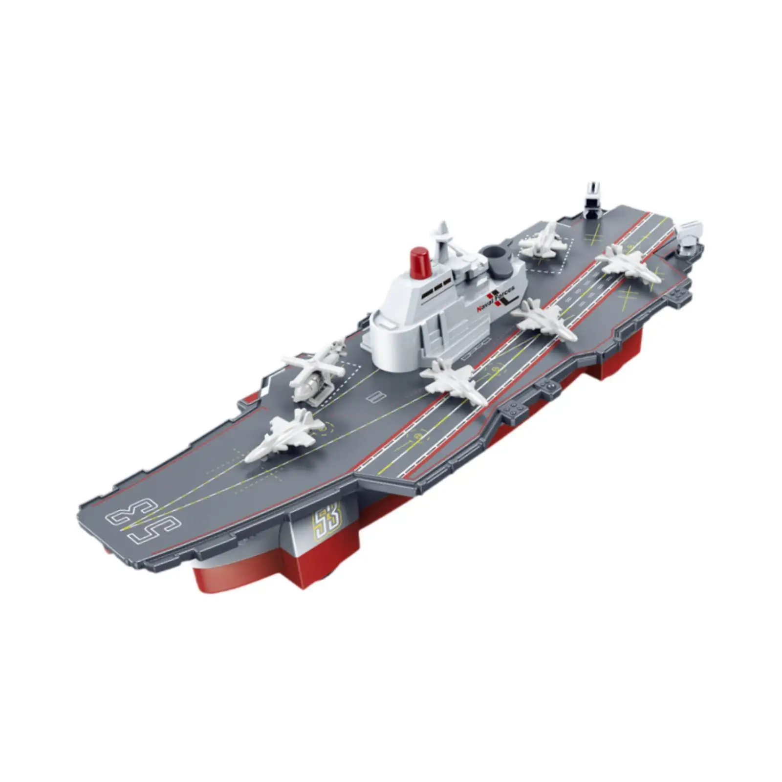 

Aircraft Carrier Toy Spray Water Function Realistic Launching Aircraft Carrier Toys for Gifts Tabletop Decor Collection Kids