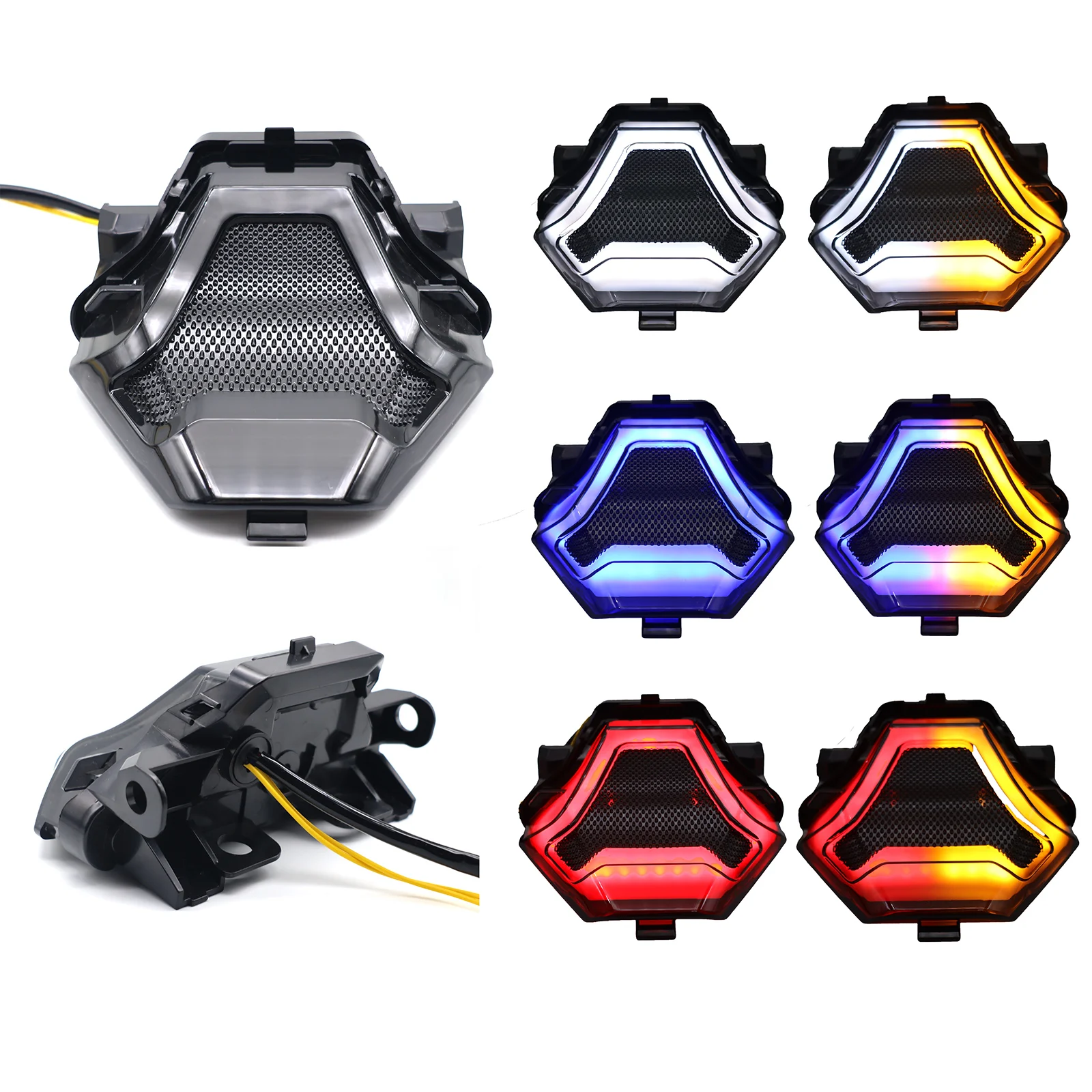 Motocicleta led lanterna traseira moto luz de freio traseiro lâmpada indicadora para yamaha mt03 mt25 2014-2020 r3 r25 2013-2020 mt07 2013-2017