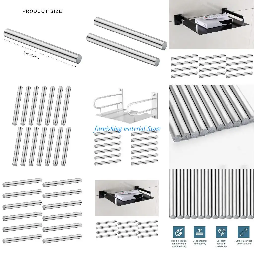 

Y5GD 12pcs Zinc Sticks Corrosion Prevention Metal Rod for Research & Experimentation