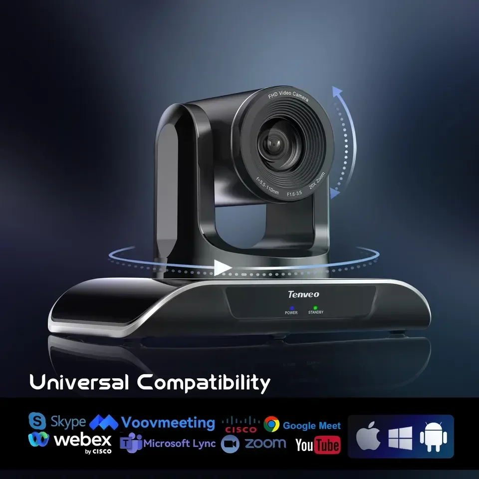 TEVO-VHD 20 H NDI 10 X 20 X 30 X zoom PTZ UHD 1080 p 60 fps Video conferencing s with usb ri 45 lan outputs for telemedicine
