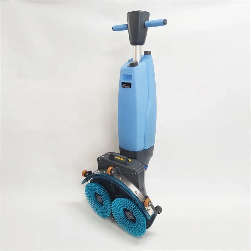 

#For decontamination double water tank counter-rotating double brush electric hand scrubber automatic floor cleaning machine